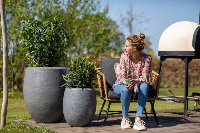 Capi Europe - Vaas elegant deluxe Granite - Ivoor - 63x75