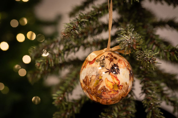 TS Collection - Kerstbal Cotton cream - Los