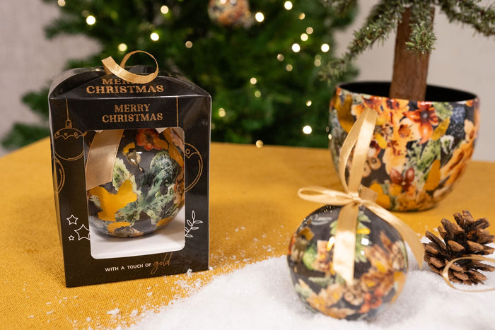 TS Collection - Kerstbal Berry blue - Geschenkverpakking