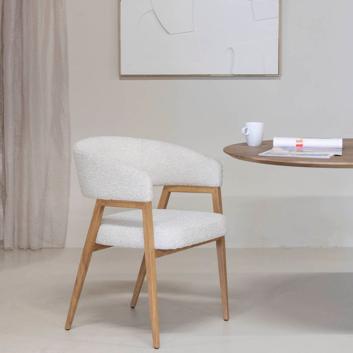 DÉJA Living - Eetkamerstoel Beige|Naturel - Fureso - Set van 2