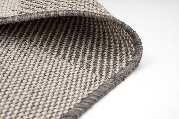 Buiten vloerkleed Boa - Zwart|Wit - dubbelzijdig - EVA Interior