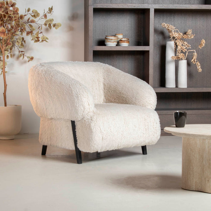 DÉJA Living - Fauteuil Taupe Stof - 91x86x77cm - Espe