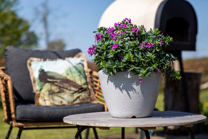 Capi Europe - Pot bol Arc Granite - Warm taupe - 48x35