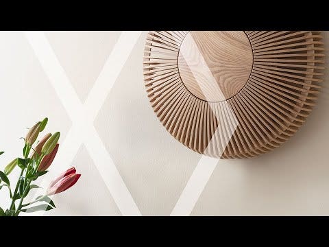 Umage Clava Up Wood Medium houten wandlamp naturel - Ø 35 cm