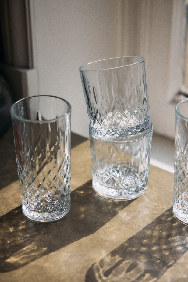 Mammoet - Rose - Longdrinkglas - 6 stuks - 36 cl - Transparant