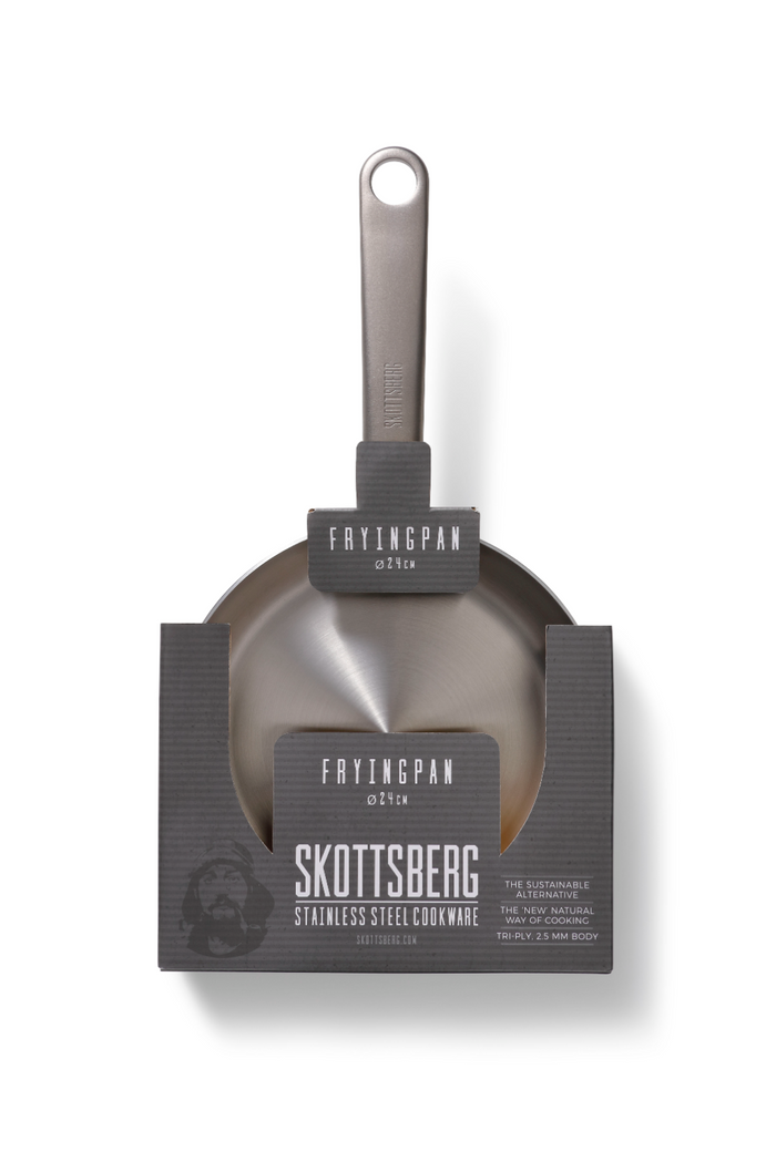 Skottsberg - Stainless Steel - Koekenpan - Ovenbestendig -24 cm