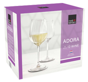 Royal Leerdam - Adora - Wijnglazen - 6 stuks - 38 cl - Witte wijn