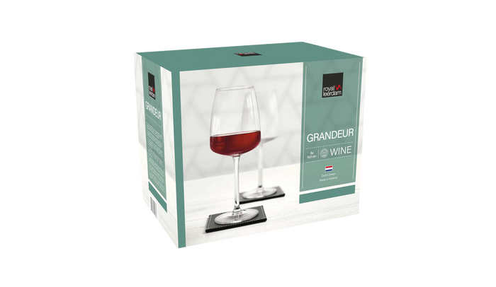 Royal Leerdam - Grandeur - Wijnglazen - 6 stuks - 43 cl - Rode wijn