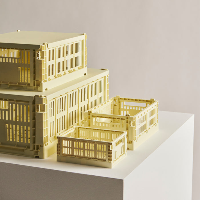 HAY Colour Krat L - Rechthoekig - Lichtgeel