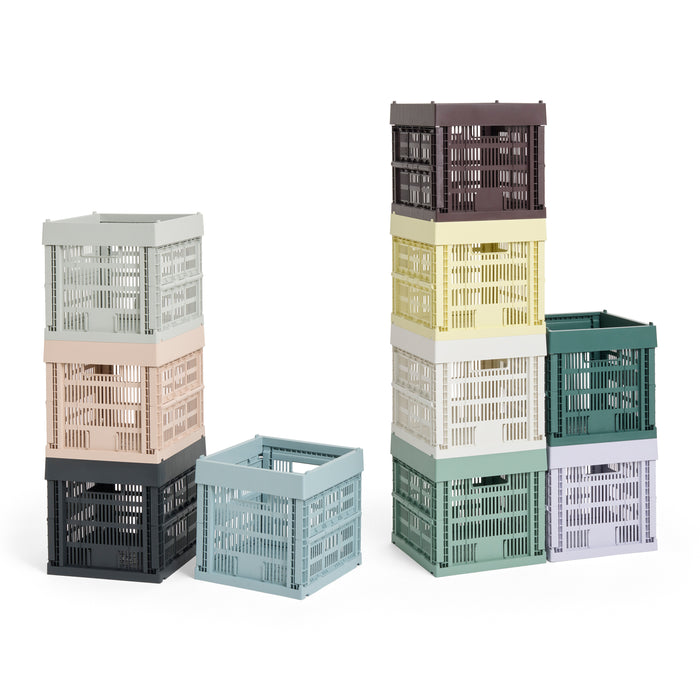 HAY Colour Crates Krat XS - Kubus - Lichtgeel
