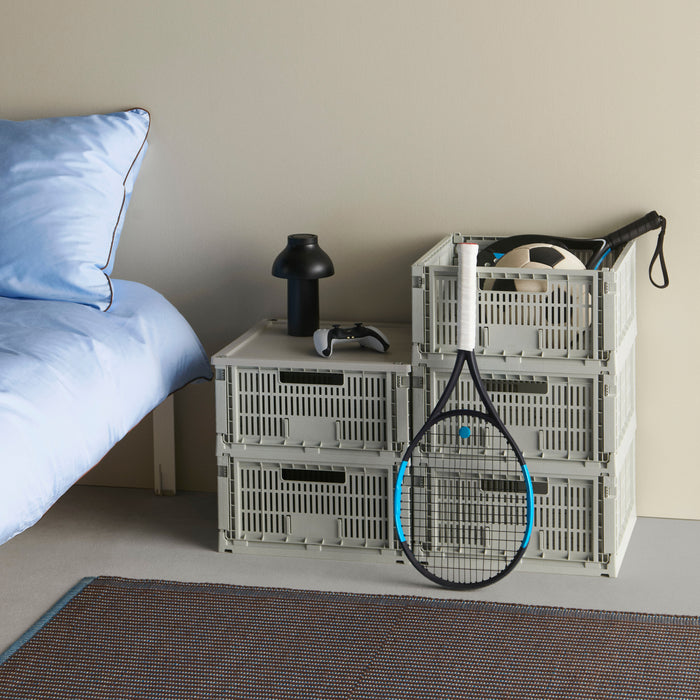 HAY Colour Crates Krat L - Vierkant - Grijs