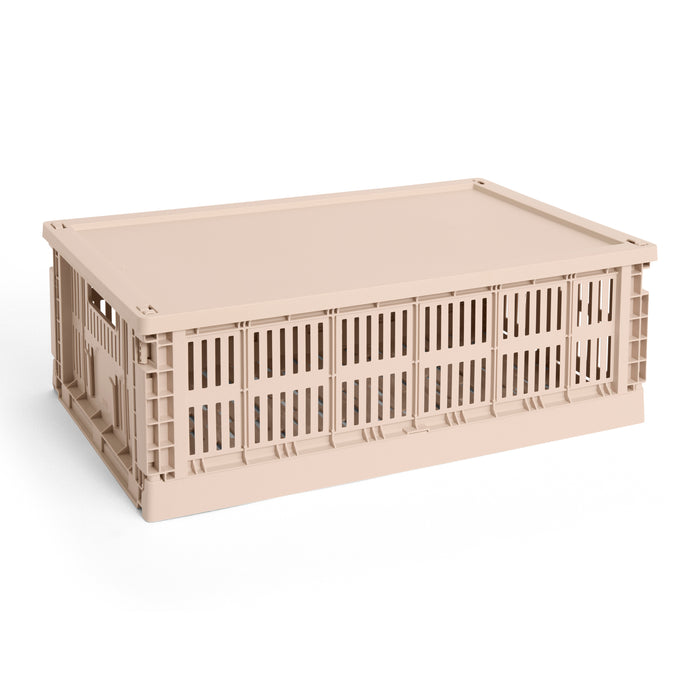 HAY Colour Krat Deksel L - Rechthoekig - Poeder