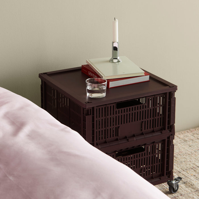 HAY Colour Krat Deksel L - Vierkant - Bordeaux