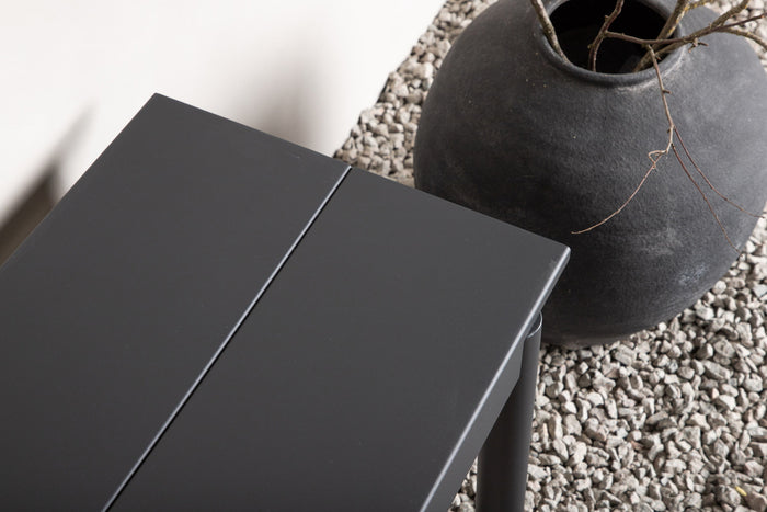 Fjôrd - Bankje Zwart Metaal - 180x40x35cm - Modena