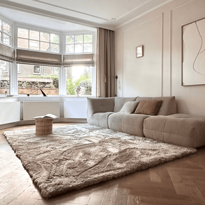 Hoogpolig vloerkleed Odelia stone - Interieur05 - 230 x 160 cm