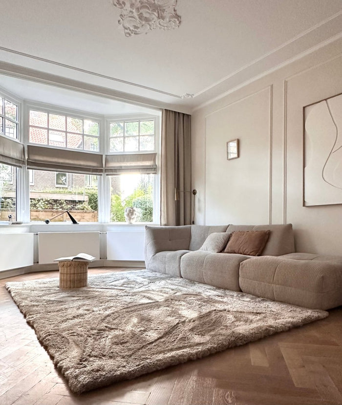 Hoogpolig vloerkleed Odelia stone - Interieur05 - 230 x 160 cm