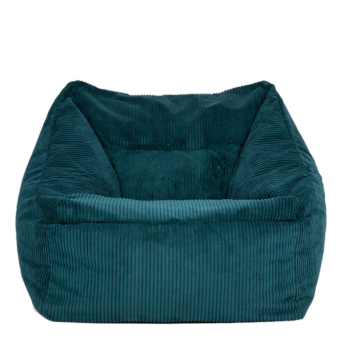 icon Natalia Zitzak Fauteuil - Ribfluweel - Blauwgroen