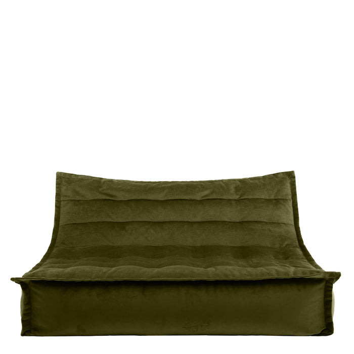 icon Kota 2-zitsbank - Zitzak - Velours - Olijfgroen