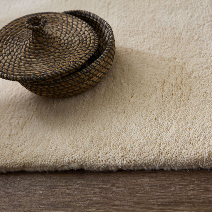 Theko Handgeknoopt Berber tapijt Taza Royal 170x240 cm - Blanc