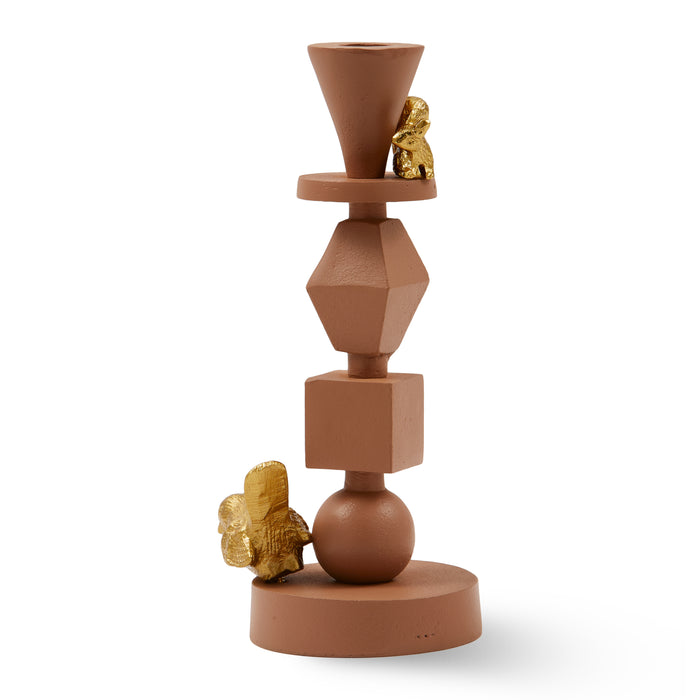 POLSPOTTEN Climbing Pole Kandelaar S - Donkerbruin