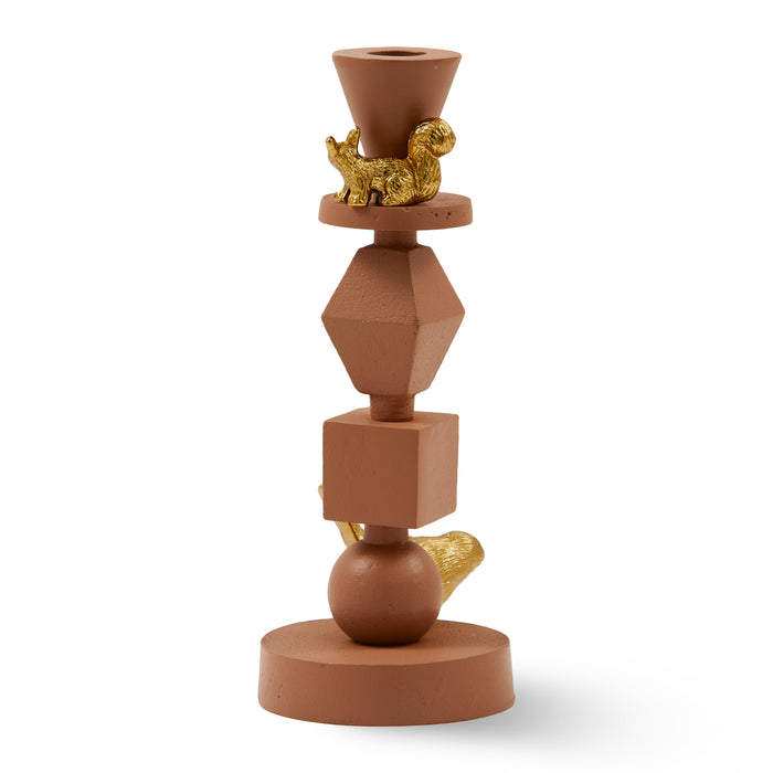 POLSPOTTEN Climbing Pole Kandelaar S - Donkerbruin