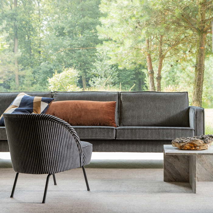 WOOOD Xhail Bijzettafel - Marmer - Naturel - 35x50x50