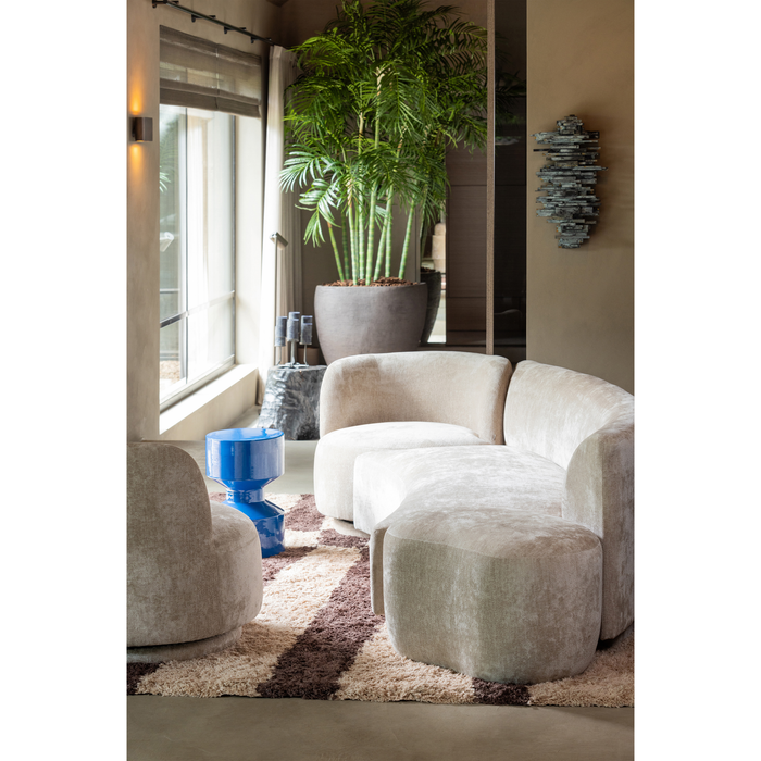 WOOOD Combi-Popular Bank - Chenille - Naturel - 72x345x97