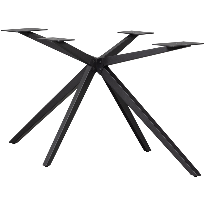 WOOOD Holland Kruispoot Xl - Metaal - Zwart - 72x170x80