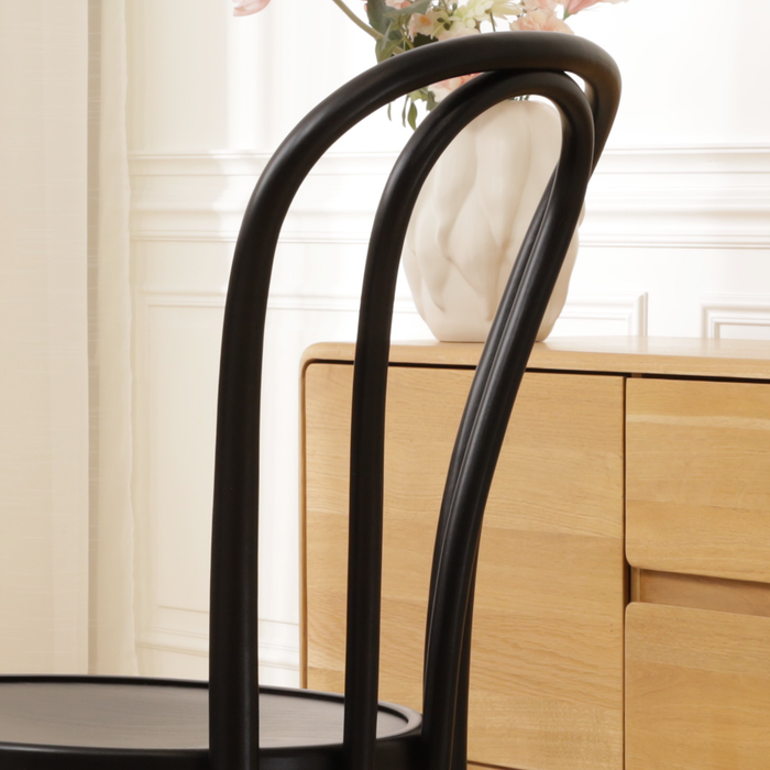 Fameg Vienna Thonet No.18 Houten Bistrostoel Zwart