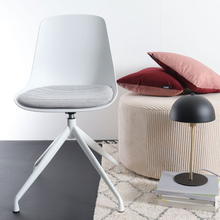 Nolon Nola-Liv Eetkamerstoel Wit - Lichtgrijs - Draaibaar - Wit