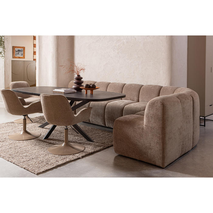 WOOOD vloerkleed Efia - Wol - Bruin Melange - 170x240 cm