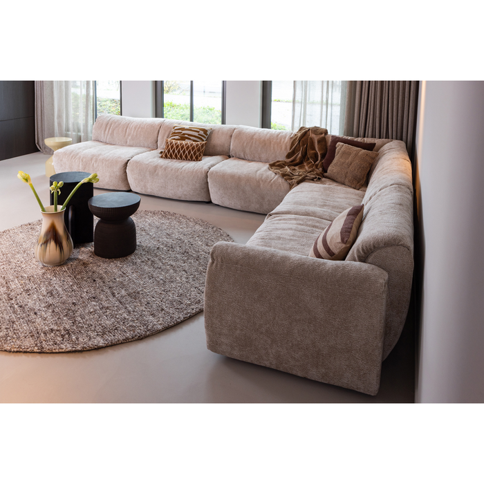 WOOOD smalle bijzettafel Kioni - Acacia Hout - Zwart - 58x30x30 cm