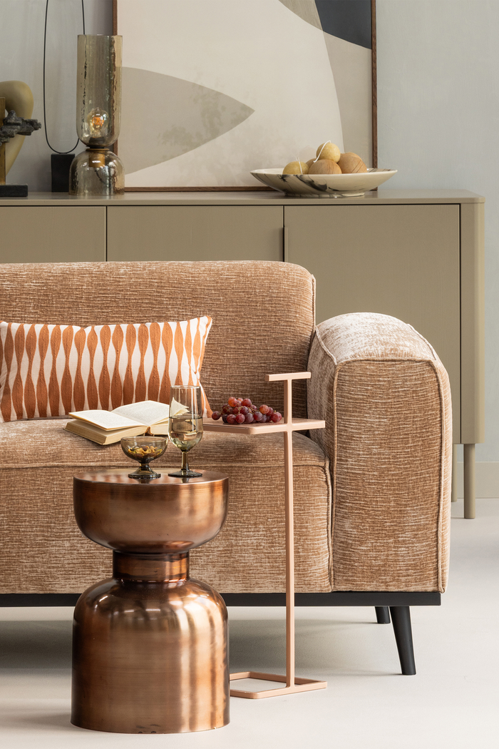 WOOOD Frits Bijzettafel - Metaal - Brons - 47x30x30