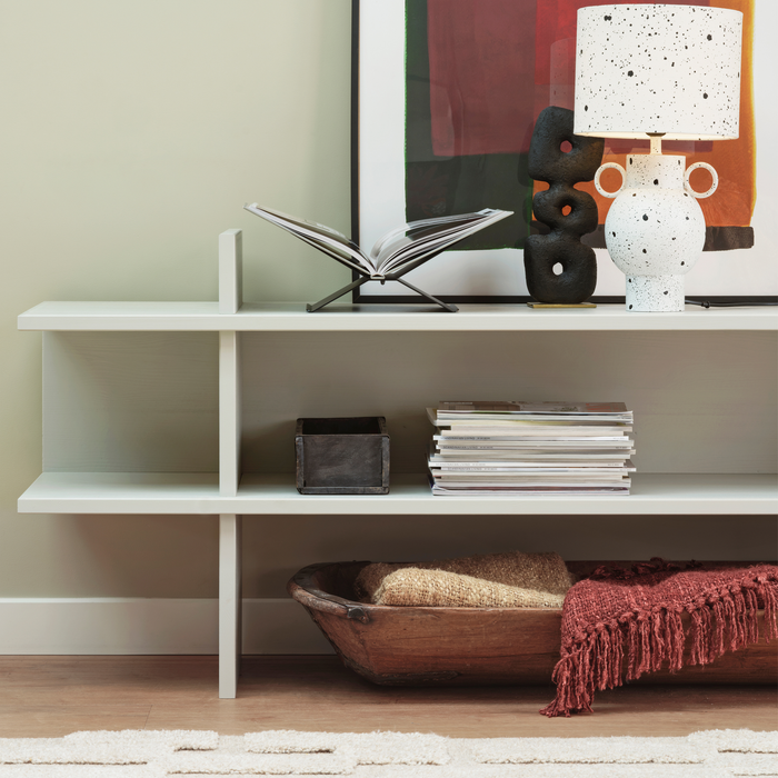 WOOOD Jana Bijzettafel - Grenen - Mist - 70x180x35