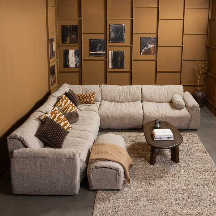 WOOOD Baggy 1-Zits Element - Bruin Melange - Geweven Stof - 81x91x101