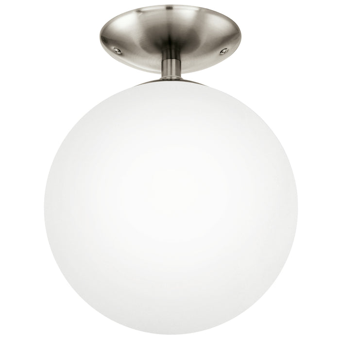 EGLO Rondo - Plafondlamp - 1 Lichts - Ø250mm. - Nikkel-Mat - Wit