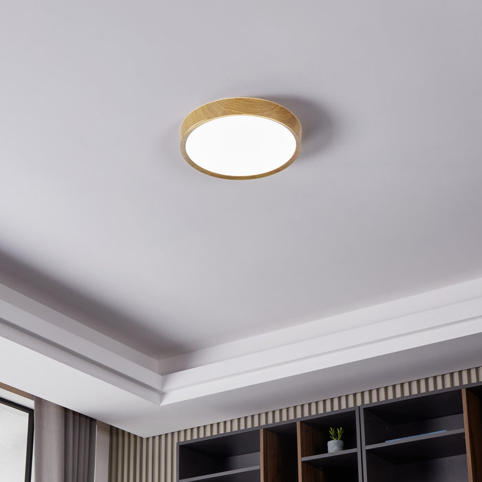 EGLO Musurita Plafondlamp - LED - Ø 34 cm - Bruin