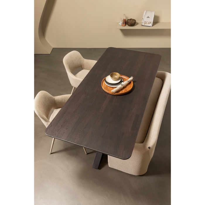 WOOOD Zone Bankje - Polyester - Beige - 58x160x55