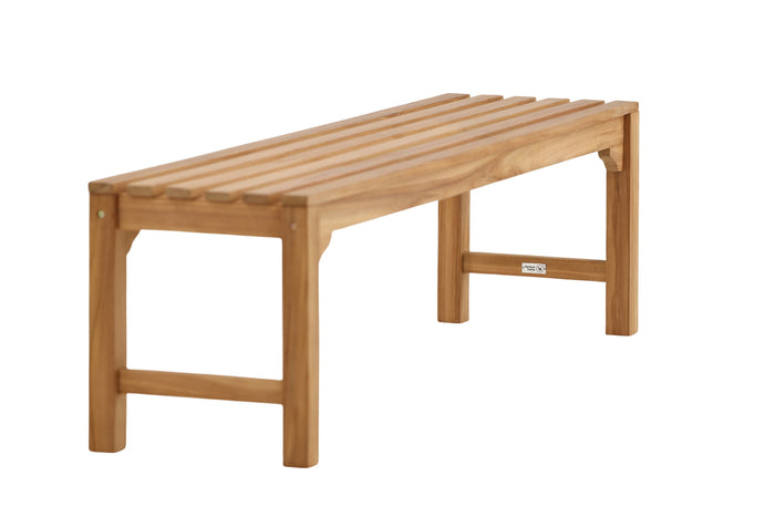 Fjôrd - Bankje Naturel Teakhout - 150x40x45cm - Kenya