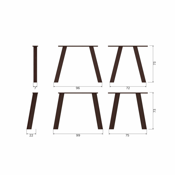 WOOOD Tablo Eettafel Deens Ovaal 180x100 - Eiken - Bruin