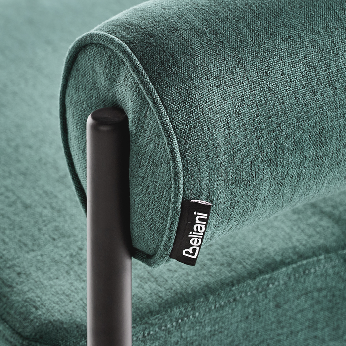 Beliani - AMAYA - Barkruk set van 2 - Blauwgroen - Polyester