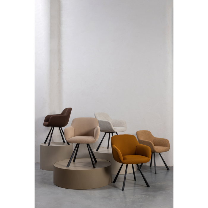 WOOOD Juno Eetkamerstoel - Mesh - Espresso - 79x58x58