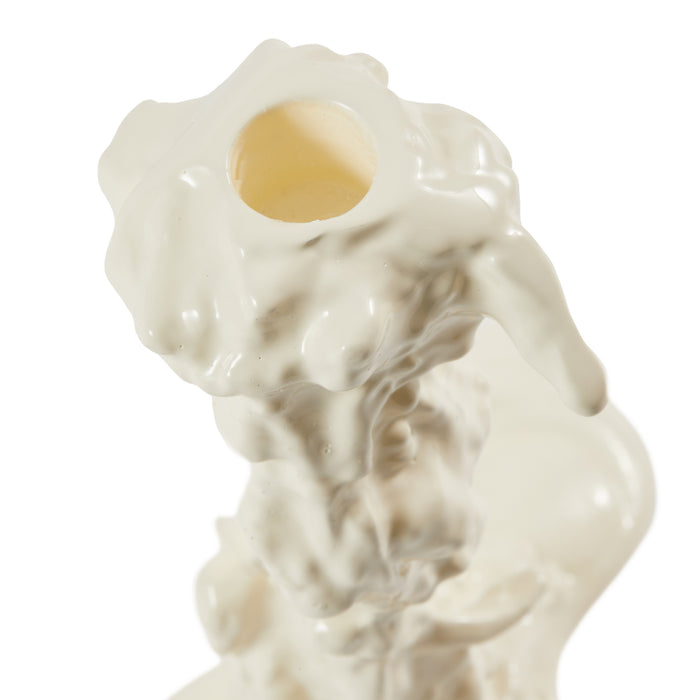 POLSPOTTEN Drip Kandelaar L - Wit