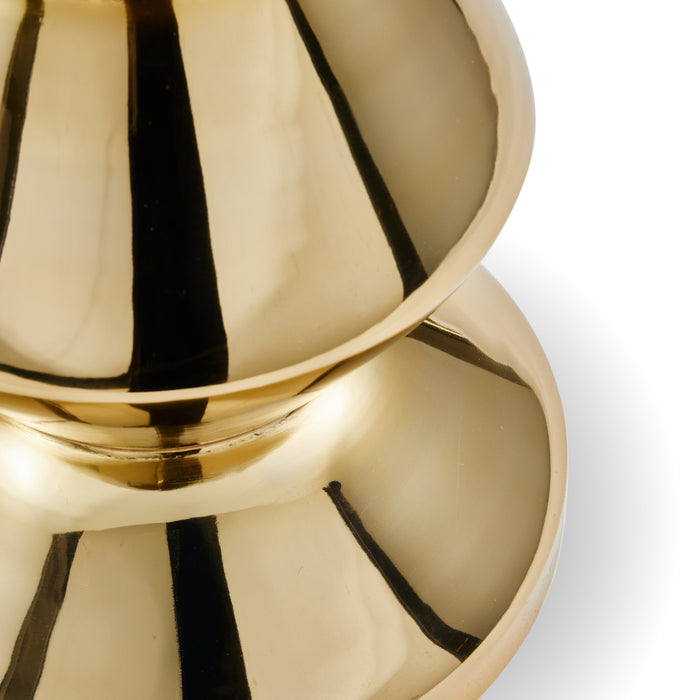 POLSPOTTEN Zig Zag Bijzettafel - Goud