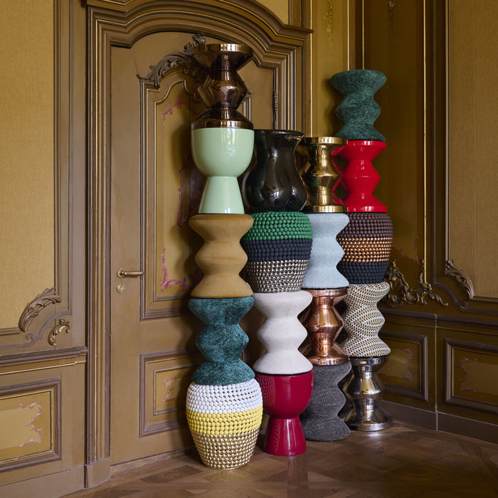 POLSPOTTEN Zig Zag Bijzettafel - Goud