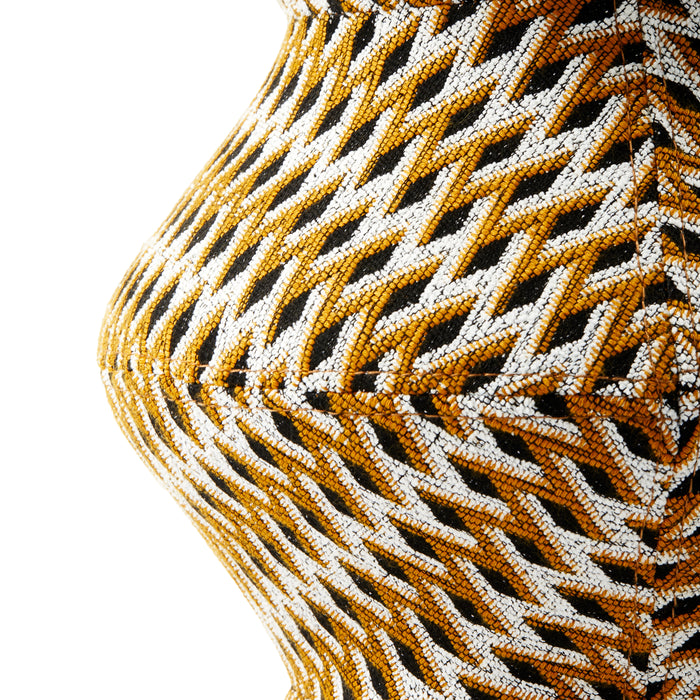 POLSPOTTEN Zig Zag Kruk - Oker