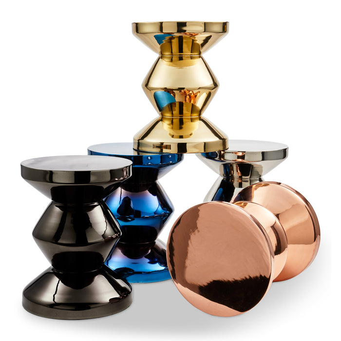 POLSPOTTEN Zig Zag Bijzettafel - Zilver