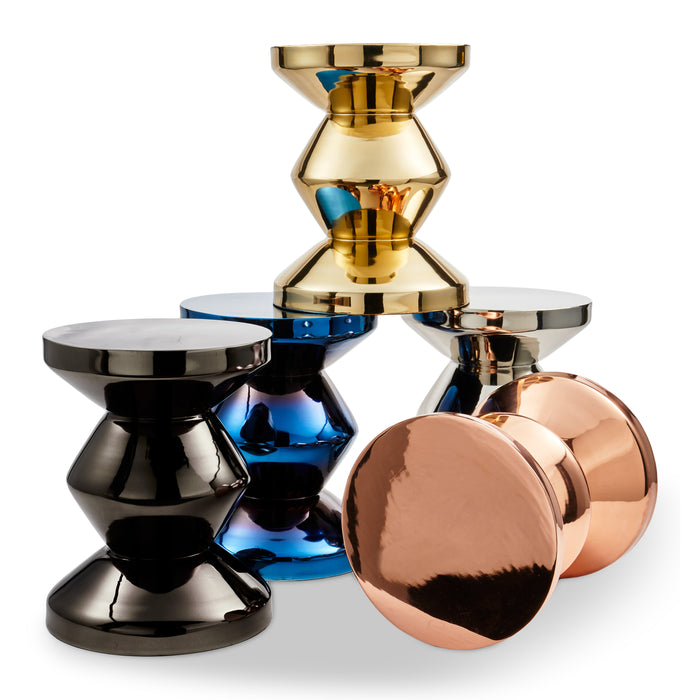 POLSPOTTEN Zig Zag Bijzettafel - Rosé Goud