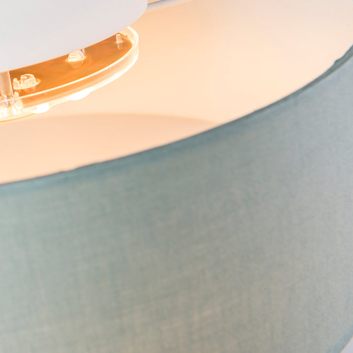 QAZQA Plafondlamp groen 30 cm incl. LED - Drum LED