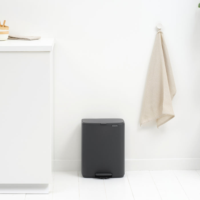 Brabantia Bo Pedaalemmer 12 L - Mineral Infinite Grey